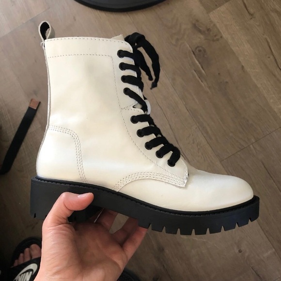 Steve Madden Shoes - Steve Madden leather combat boots size 6.5